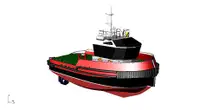 Twin Screw Multipurpose tugboat with crane 19TBP