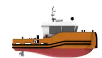 NB 12.87m Road Transportable Workboat - Azimuth Drive RTWB 1204