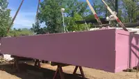 2000 25' X 7' 3' Foam Filled Flexi Float Barge