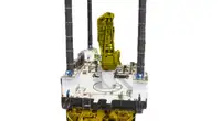 Non-Propelled Self-Elevating Jack-Up Barge w/ 300 T SWL Pedestal Crane